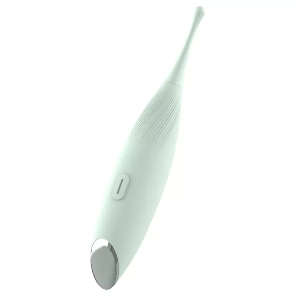 Glam - pontszerű csiklóizgató vibrátor cserélhető fejjel (zöld)