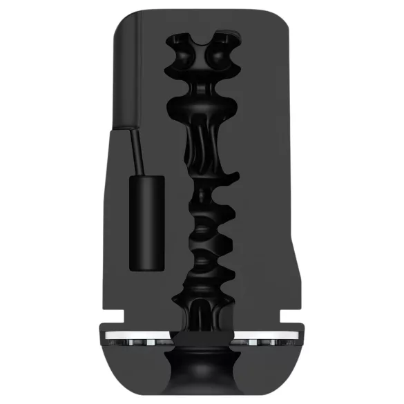 Titanz Auto Suck - automata szívó maszturbátor férfiaknak (fekete)