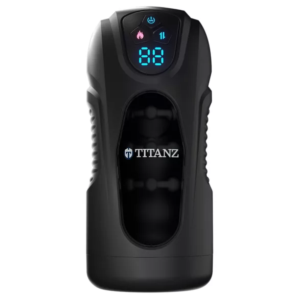 Titanz Ultimate Heat & Thrusting - automata lökő maszturbátor (fekete)