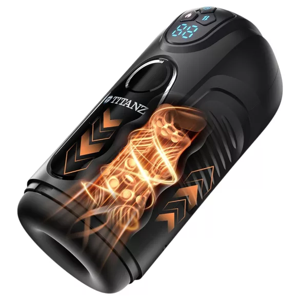 Titanz Ultimate Heat & Thrusting - automata lökő maszturbátor (fekete)