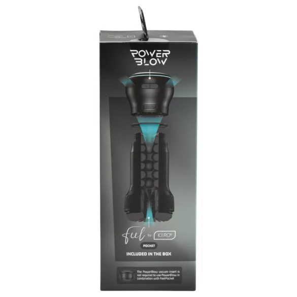 Kiiroo PowerBlow + Feel Pocket zseb maszturbátor férfiaknak (fekete)