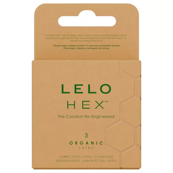 LELO Hex Organic - potencia óvszer (3 db)