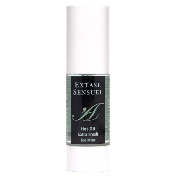 Extase Sensuel - hűsítő-melegítő masszázsolaj (menta, 30 ml)