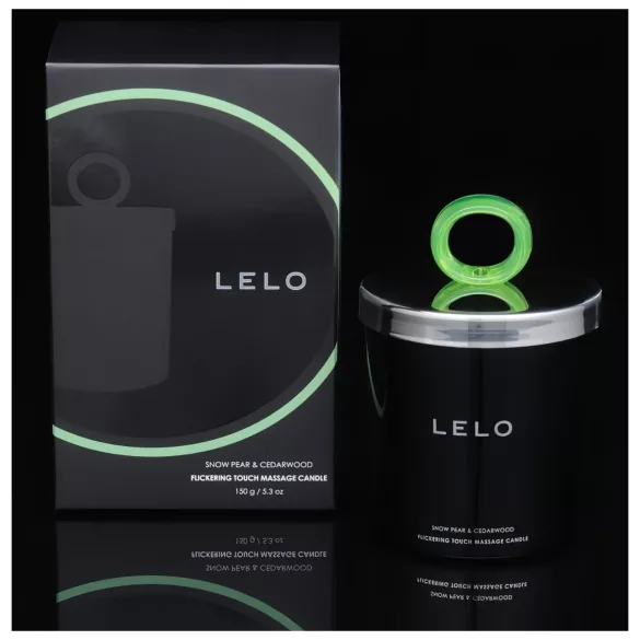 LELO - erotikus masszázsgyertya gyapjaskörte és cédrus illattal (150 g)