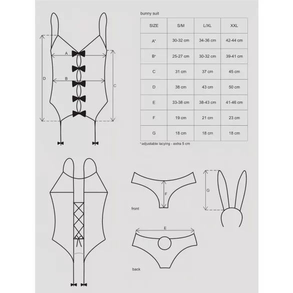 Obsessive - Nyuszilány jelmez (pink)