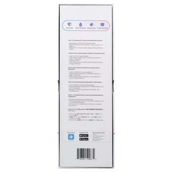 LOVENSE Domi 2 - okos masszírozó vibrátor (fekete)