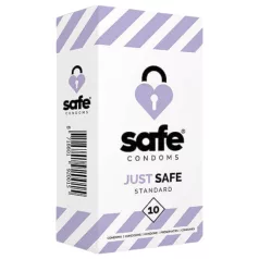 SAFE Just Safe - standard óvszer - vanília (10 db)