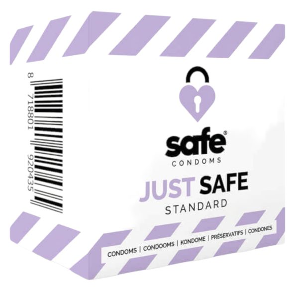 SAFE Just Safe - standard óvszer - vanília (5db)