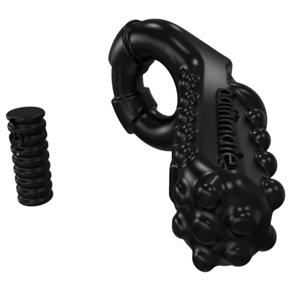 Bathmate Vibe Ring Tickle - vibrációs péniszgyűrű (fekete)