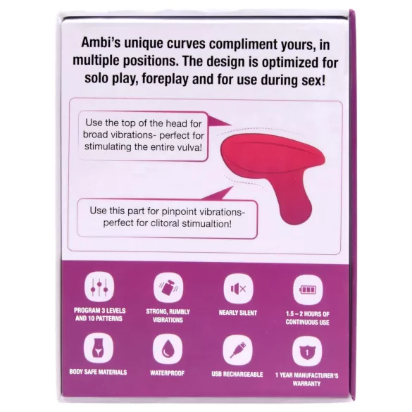 Lovense Ambi - app-vezérelt csiklóizgató vibrátor (pink)