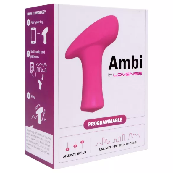 Lovense Ambi - app-vezérelt csiklóizgató vibrátor (pink)