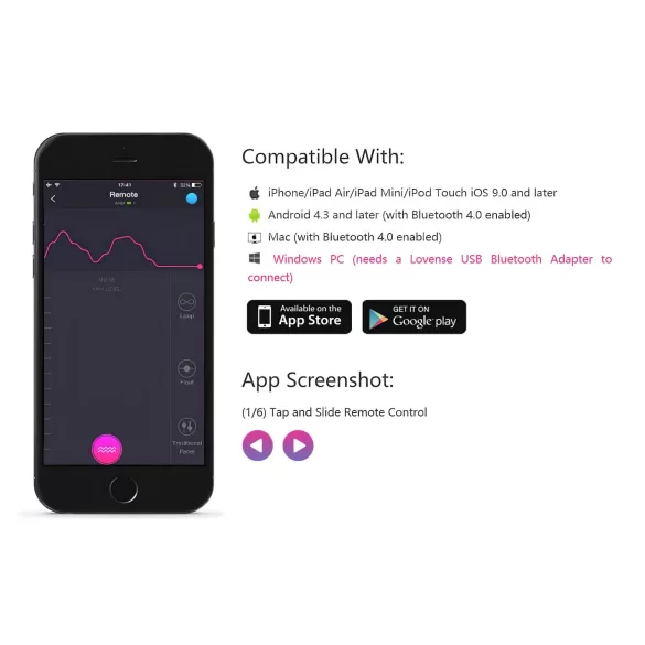 Lovense Lush 2 - hordható App-vezérelt vibrációs tojás (pink)