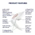 Satisfyer Pro 4 Couples - akkus léghullámos párvibrátor (fehér)