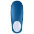 Satisfyer Double Whale - 2 motoros párvibrátor (kék)