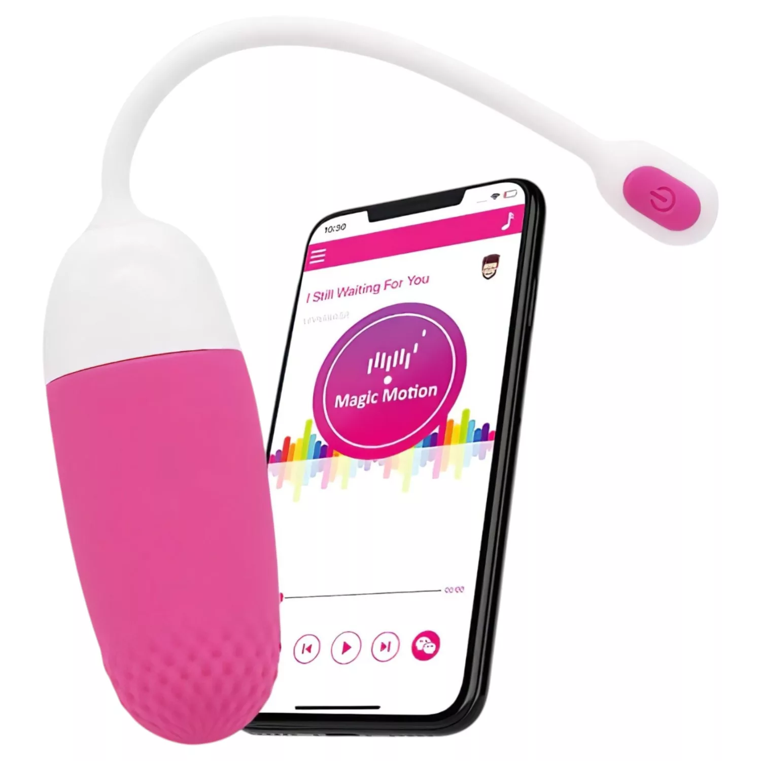 Magic Motion Vini – App-vezérelt vibrációs tojás (pink-fehér