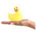 My Duckie 2.0 - kacsa vízálló csikló vibrátor (sárga)