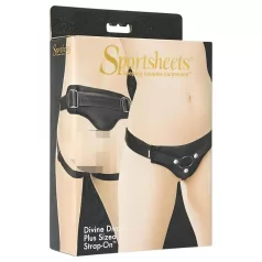  Sportsheets Plus Size - alsó felcsatolható termékekhez (fekete)