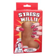 Stress Willie - stresszoldó labda - fütyi (natúr)