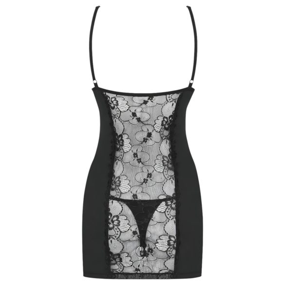 Obsessive Heartina - hálóing és tanga (fekete)