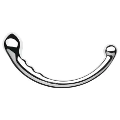 Le Wand - kétvégű rozsdamentes acél dildó (ezüst)