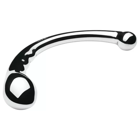 Le Wand - kétvégű rozsdamentes acél dildó (ezüst)