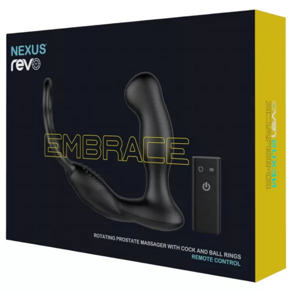 Nexus Revo - forgó, gyűrűs prosztata vibrátor (fekete)
