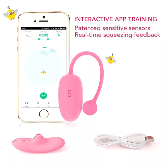 Magic Motion Kegel Coach - vibrációs gésagolyó (pink)