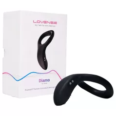   Lovense Diamo - app-vezérelt, vibrációs péniszgyűrű (fekete)