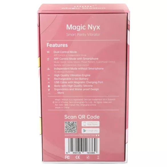 Magic Motion Nyx - vízálló csikló vibrátor (korall)