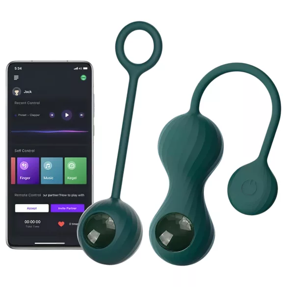 Magic Motion Crystal Duo - okos kegel golyó szett - (zöld)