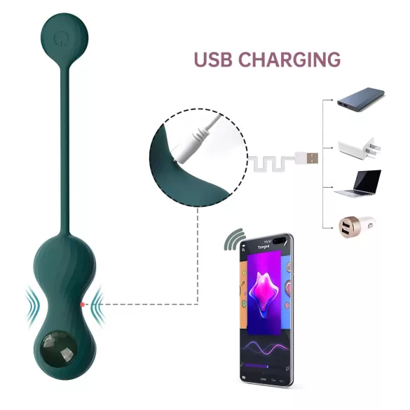 Magic Motion Crystal Duo - okos kegel golyó szett - (zöld)