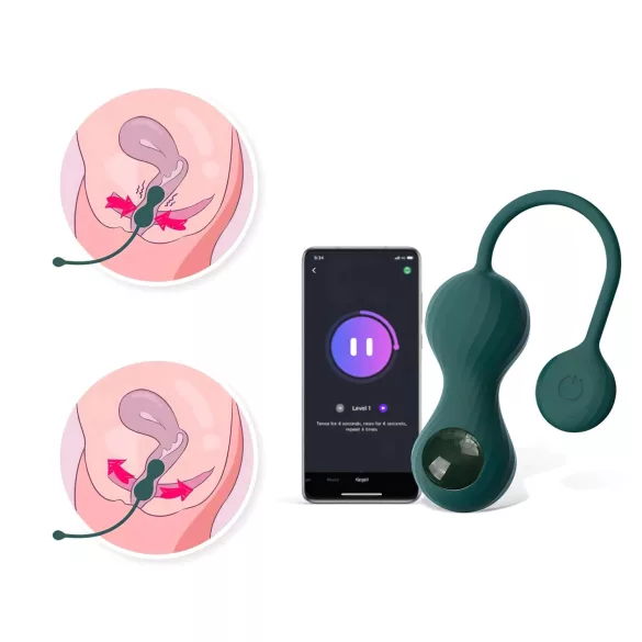 Magic Motion Crystal Duo - okos kegel golyó szett - (zöld)