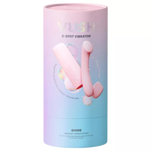 Vush Pop Shine - akkus, vízálló G-pont vibrátor (pink)